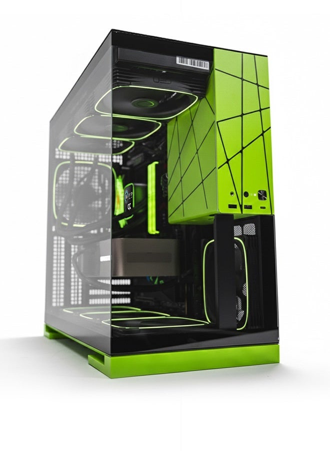 Elite Gaming PC - Intel Core Ultra 9-285K | GeForce RTX 5080 16GB | 32GB DDR5 RAM-1TB NVMe SSD | 360mm w/LCD Liquid Cooler-Z890 MB-1000W Platinum PSU | WiFi-Bluetooth-Windows 11 Pro | Game Sekret Desktop Computer | 1 Year Warranty Black/Green